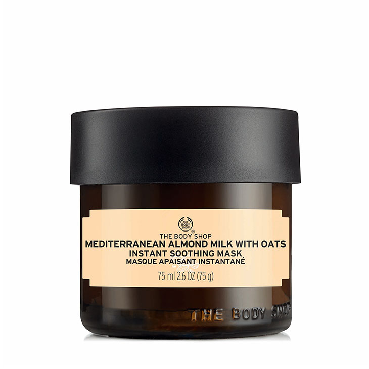 The Body shop 地中海杏奶燕麥舒緩調敏面膜-75ML